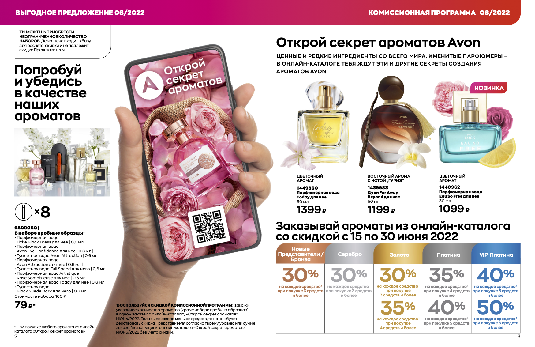 Комиссионная программа на онлайн брошюру секрет ароматов в июне 2022